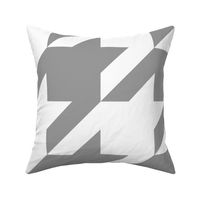 Modern Cottage ~ The Houndstooth Check ~ Grey and White ~ Large