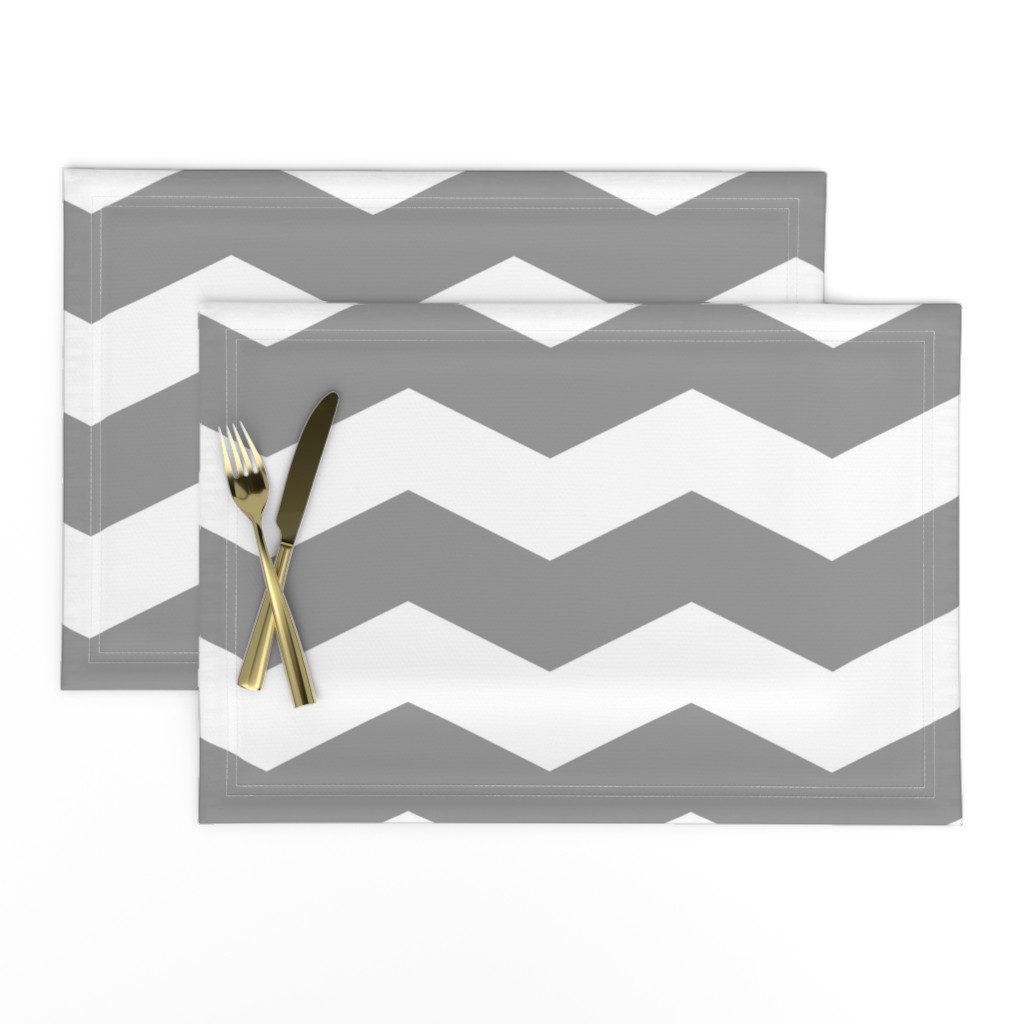 Modern Cottage ~ Chevrons ~ Grey & White