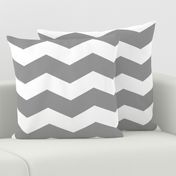 Modern Cottage ~ Chevrons ~ Grey & White