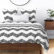 Chevron Safari ~ Black and White Zebra