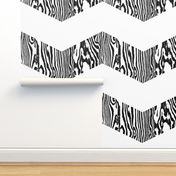 Chevron Safari ~ Black and White Zebra