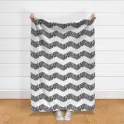 Chevron Safari ~ Black and White Zebra