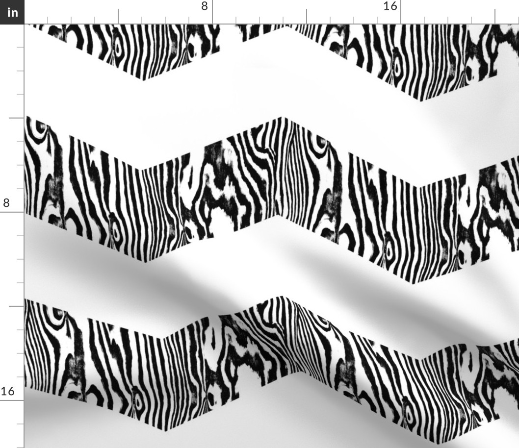 Chevron Safari ~ Black and White Zebra