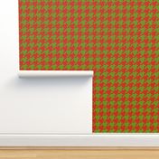 Apple A Day ~ The Houndstooth Check ~ Red Delicious & Leaf