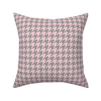 Pink Dawn ~ The Houndstooth Check ~ Pink and Grey