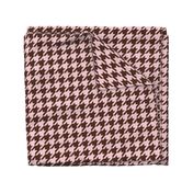 The Houndstooth Check ~ Pink & Brown