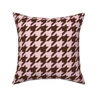 The Houndstooth Check ~ Pink & Brown