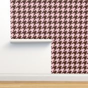 The Houndstooth Check ~ Pink & Brown