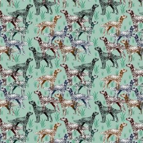 english setters fabric