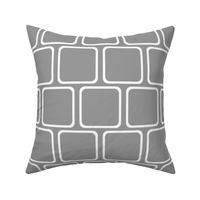 Modern Cottage ~ Thin Squircles ~ Grey & White