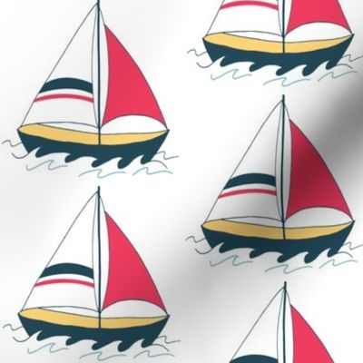 Half Drop Sailboat 