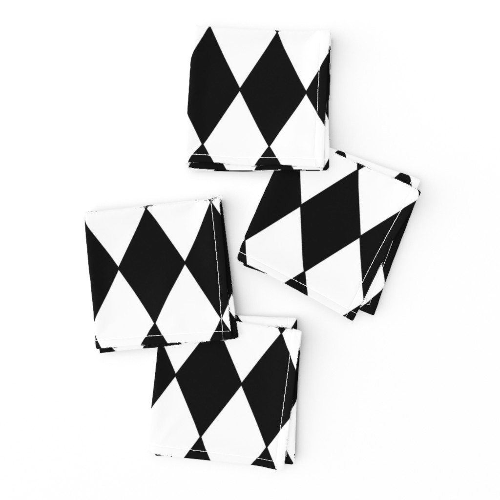 Harlequin Diamonds ~ Black & White