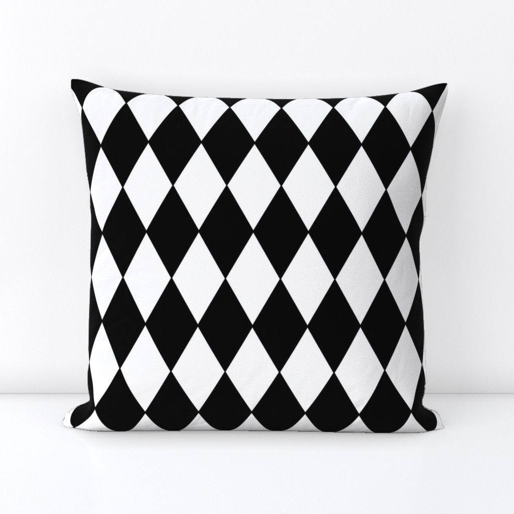 Harlequin Diamonds ~ Black & White