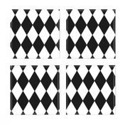 Harlequin Diamonds ~ Black & White