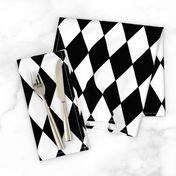 Harlequin Diamonds ~ Black & White