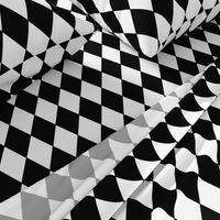 Harlequin Diamonds ~ Black & White