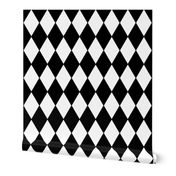 Harlequin Diamonds ~ Black & White