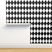 Harlequin Diamonds ~ Black & White