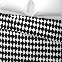 Harlequin Diamonds ~ Black & White