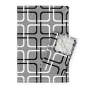 Modern Cottage ~ Squircle Lock ~ Black, Grey & White