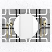 Modern Cottage ~ Squircle Lock ~ Black, Grey & White