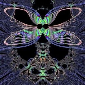 Fractal: Dragonfly Queen at Midnight