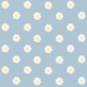 Quilted Daisies - Blue