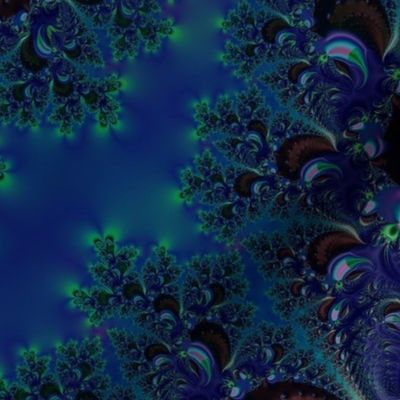 Fractal: Midnight Blue Frost Crystals