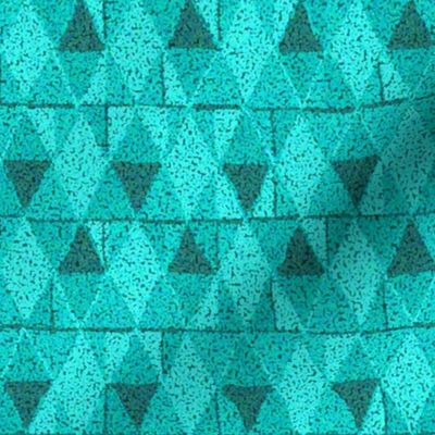 Teal Diamonds Textured