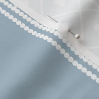 Never Far Away - Border Fabric (color: porcelain blue)