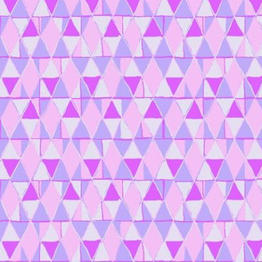 Pink Diamonds Magenta Triangles