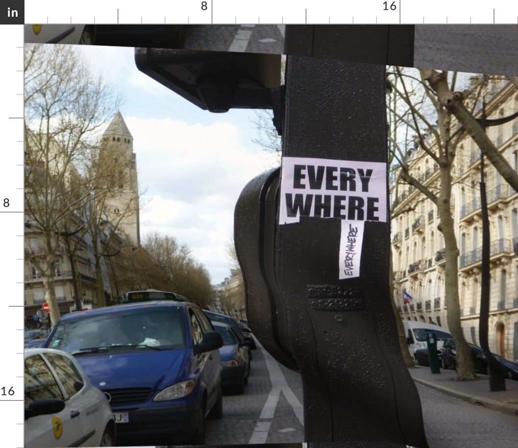 "Everywhere" Street Art, Paris