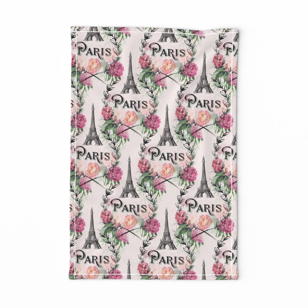 Paris Vintage Roses Pink Design