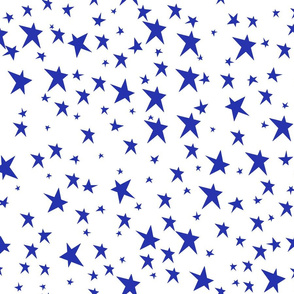 white stars background