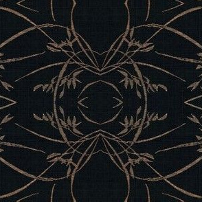 wild grasses - black and beige