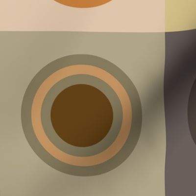 Retro brown circles