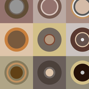 Retro brown circles