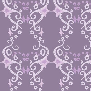 Purple Swirly and Dots