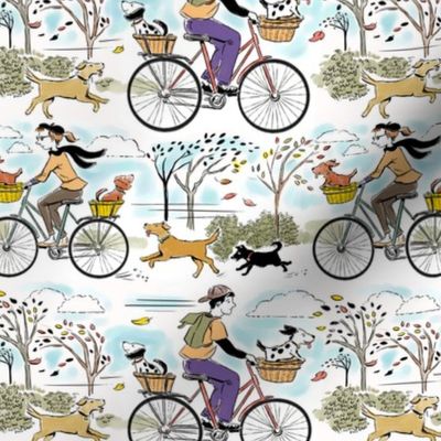 Retro Bikes and Dogs