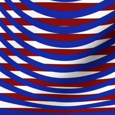Waving Bars Red White and Blue 2