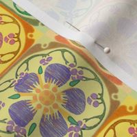 Art Nouveau Flower Quilt