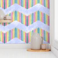 Rainbow Birthday Candle Chevron