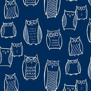 "Little" Night Owl (Dark Blue)