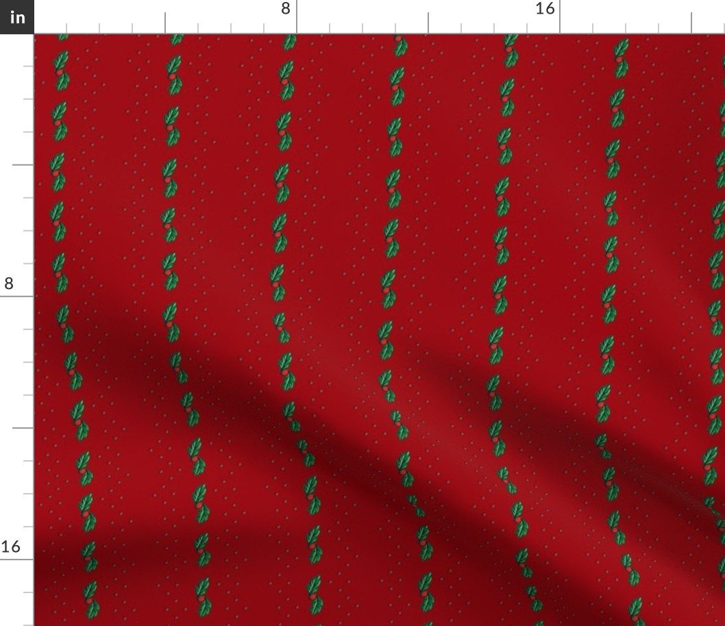 Red Holly Stripe ©2013 by Jane Walker