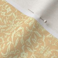 Bird of Paradise French Linen - peach, ivory-ed-ed