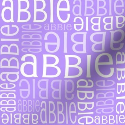 Personalised Name Fabric - Purple/Pink 5
