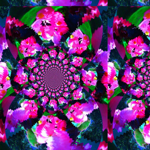 Neon Pink Kaleidoscope