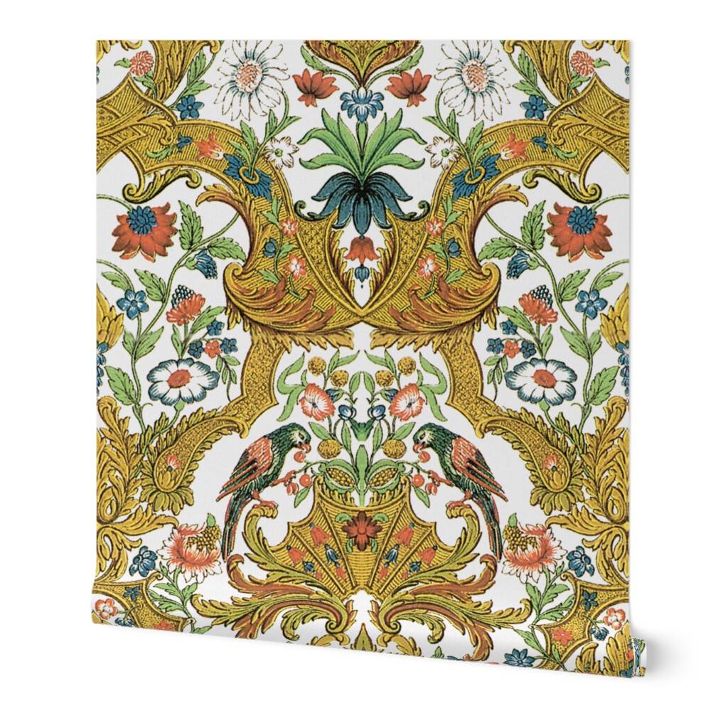 Parrot Damask ~ Bright & Bold