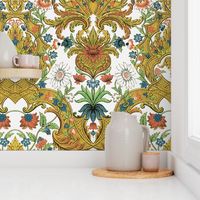 Parrot Damask ~ Bright & Bold