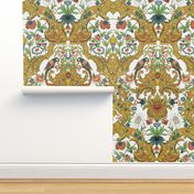 Parrot Damask ~ Bright & Bold